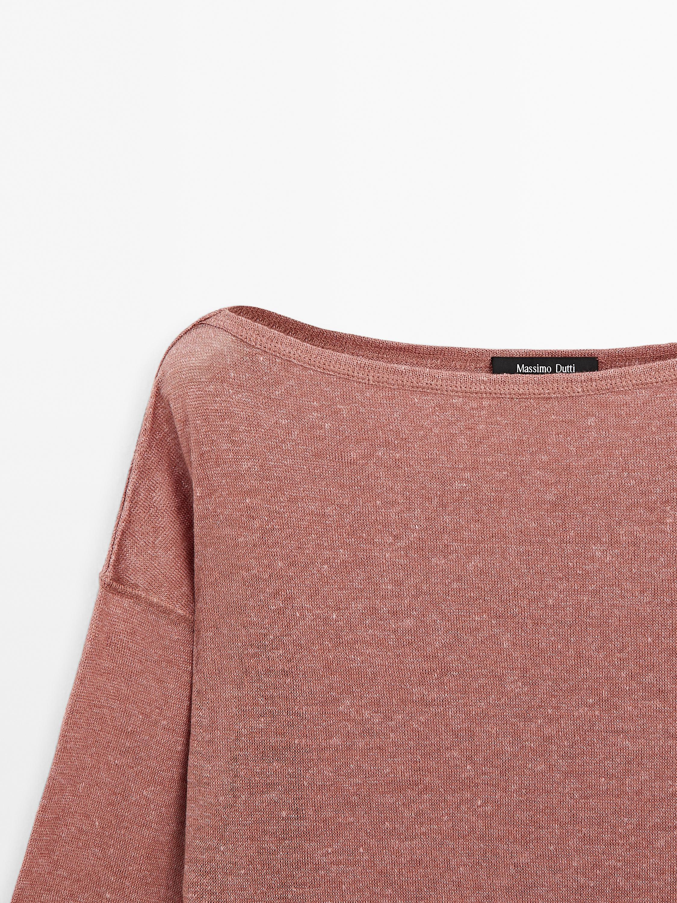 Lightweight wool and linen blend T-shirt